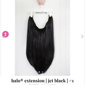 Hidden Crown Daydream 18” Halo Extensions in Jet Black